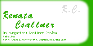 renata csallner business card